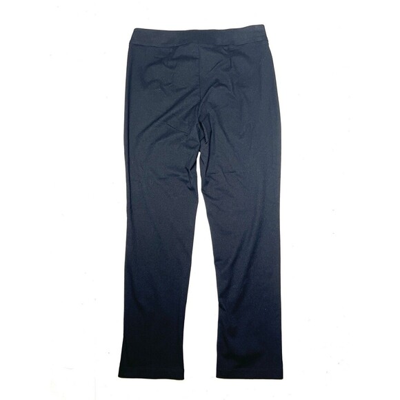 Chicos Travelers Black Pull On Straight Leg Slinky Pants Women's Size Medium - Picture 2 of 10